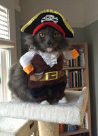 Pirate Halloween Costume for Dogs & Cats – Funny Pet Outfit – Cat Pirate Costume – Dog Halloween Costume