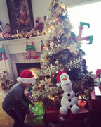 Christmas Tree Elf Legs Decoration – Funny Holiday Ornament for Xmas Tree Decor, Striped Elf Leg Insert, Whimsical Indoor Decoration