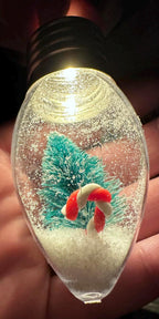 Christmas Snow Globe String Lights – Festive LED Fairy Lights with Mini Christmas Trees, Winter Wonderland Indoor Decor for Holiday Season