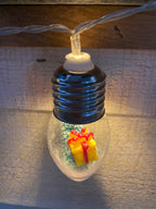 Christmas Snow Globe String Lights – Festive LED Fairy Lights with Mini Christmas Trees, Winter Wonderland Indoor Decor for Holiday Season