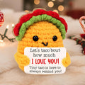 Tiny Taco Plush, Handmade Pun Gift