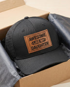 Like My Daughter Leather Patch Dad Hat – Father’s Day Gift