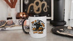Spooky Cat Fall Halloween Mug - Halloween Coffee Decor Gift - Black Cat Mug for Autumn & Halloween Decorations - Cats Lover