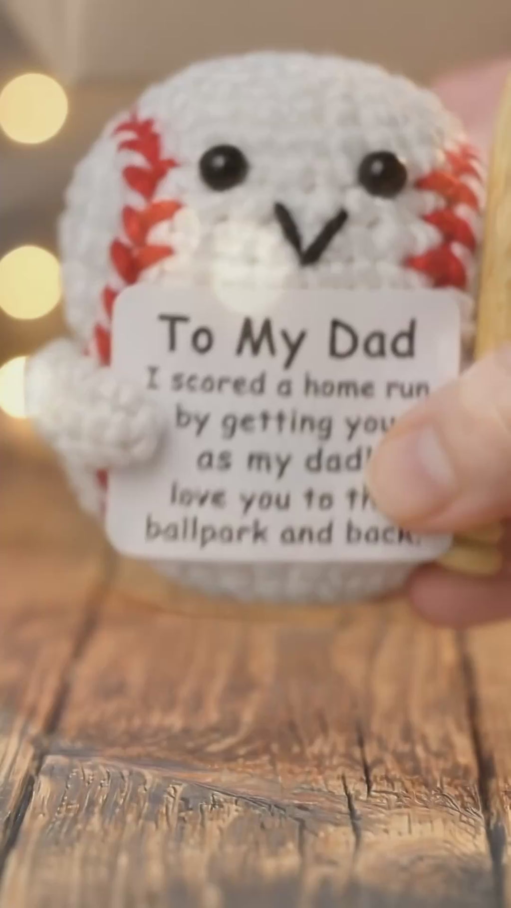 Crochet Baseball Gift for Father’s Day